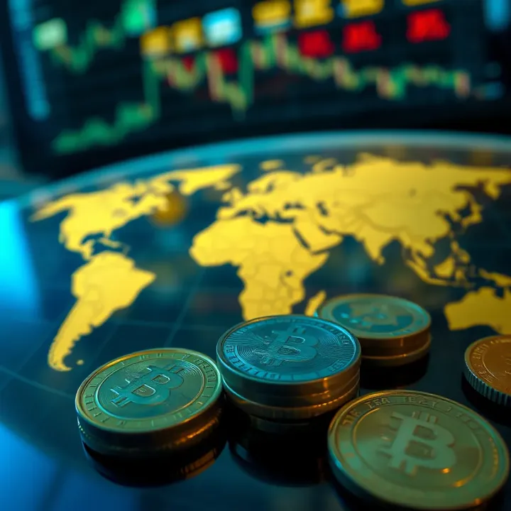 Currency symbols representing global forex market liquidity