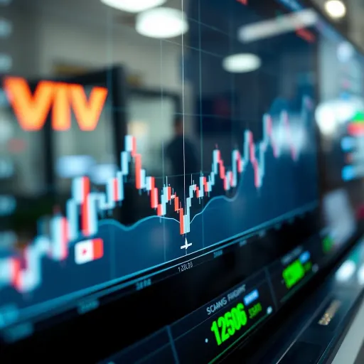 Visual Representation of Market Movements in Binary Trading Graph depicting upward and downward trends in binary trading options
