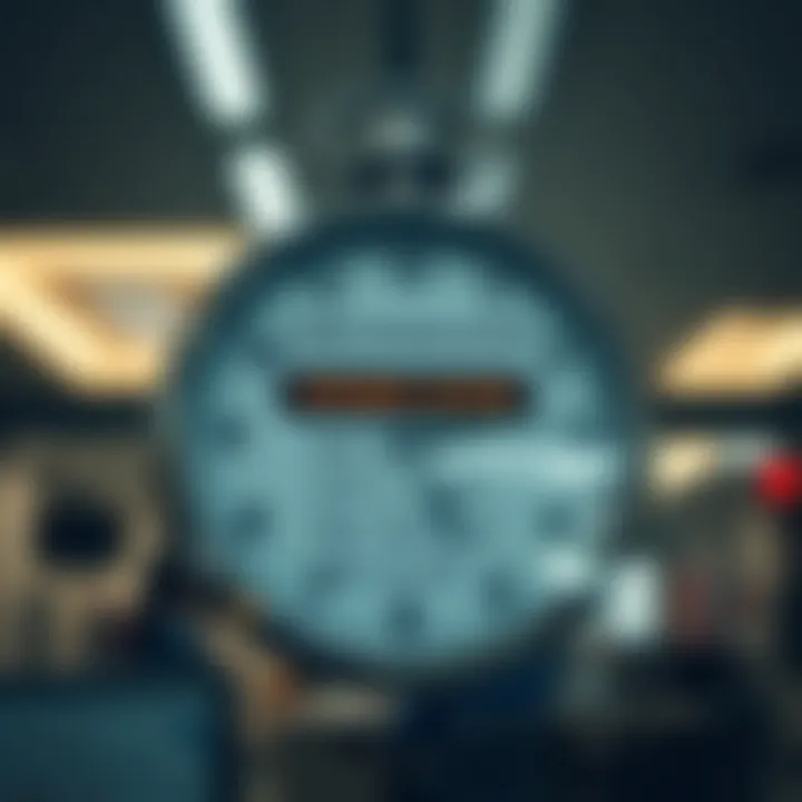 Clock showing the official opening hours of the Home Affairs office in Akasia