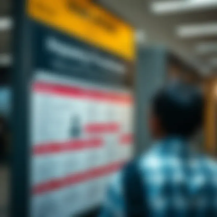 Visitor information board displaying tips and guidance for efficient visits to Home Affairs in Akasia