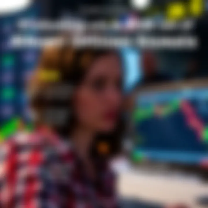 Conceptual graphic illustrating the risks and benefits of using binary options signals software