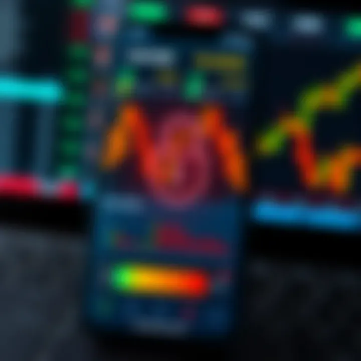 Illustration of secure forex trading app interface highlighting security and data efficiency features
