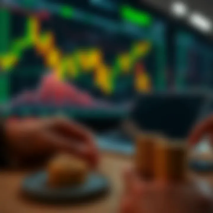 Conceptual graphic illustrating risk management and hedging strategies in trading