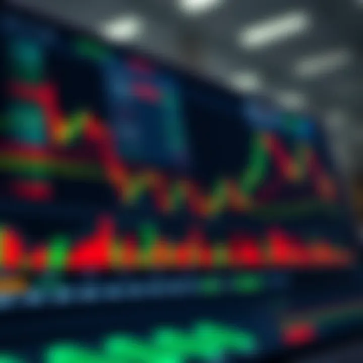 Illustration of a forex trading platform dashboard showcasing currency pairs and market charts