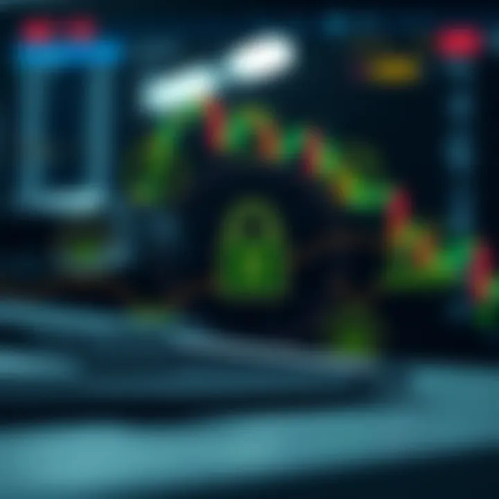 Secure forex trading app showing encrypted connection symbols and security features ensuring safe transactions in South Africa