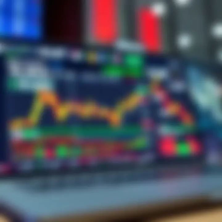 Forex trading platform showing a demo account dashboard with virtual balance and currency pairs