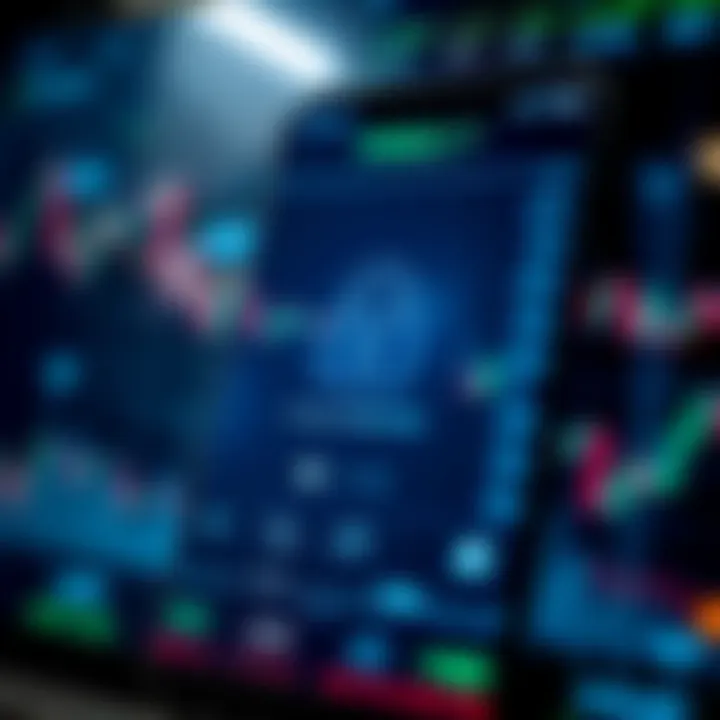 Secure login screen of a forex trading application emphasizing digital security and user protection