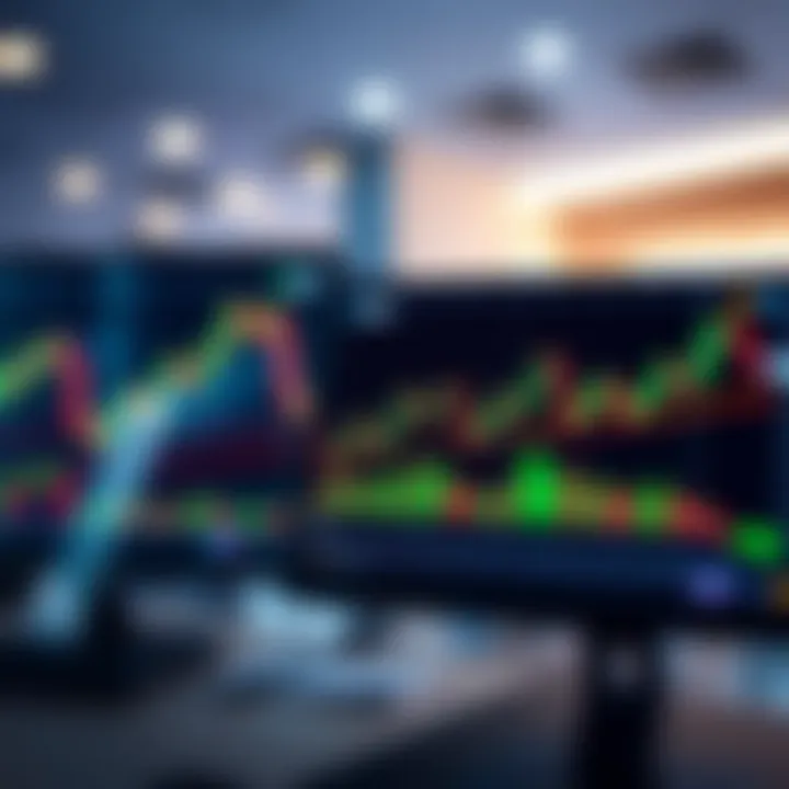 Forex trading charts showing currency pair fluctuations on a digital platform