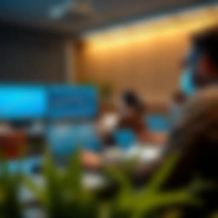 Interactive Forex Trading Course Environment in Johannesburg Classroom setting with students engaged in forex trading training using laptops and learning materials