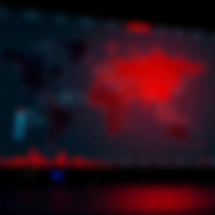 World map highlighting major forex trading sessions with South African Standard Time overlay