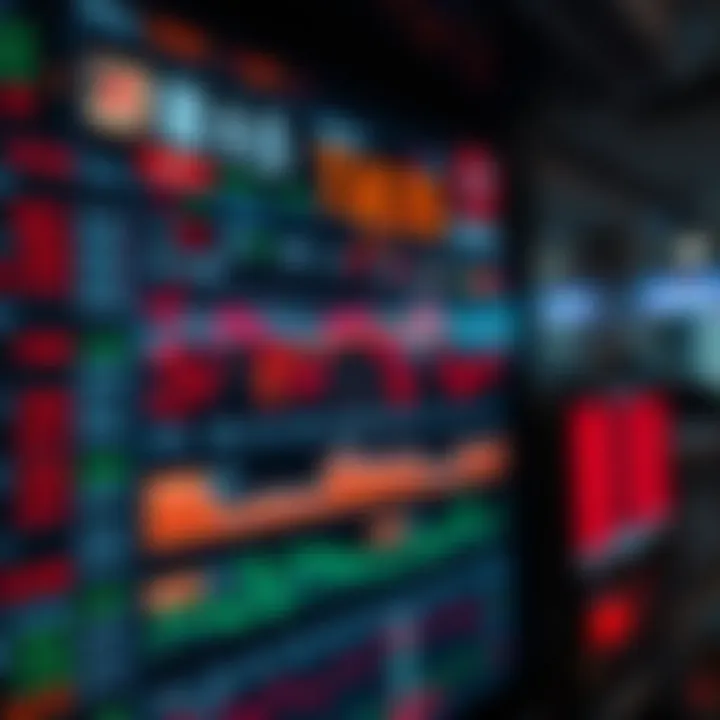 Digital interface displaying diverse forex trading platforms and currency exchange rates