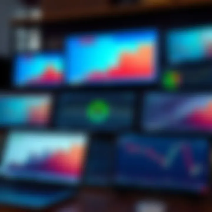 Collage of various forex trading video tutorials on different devices