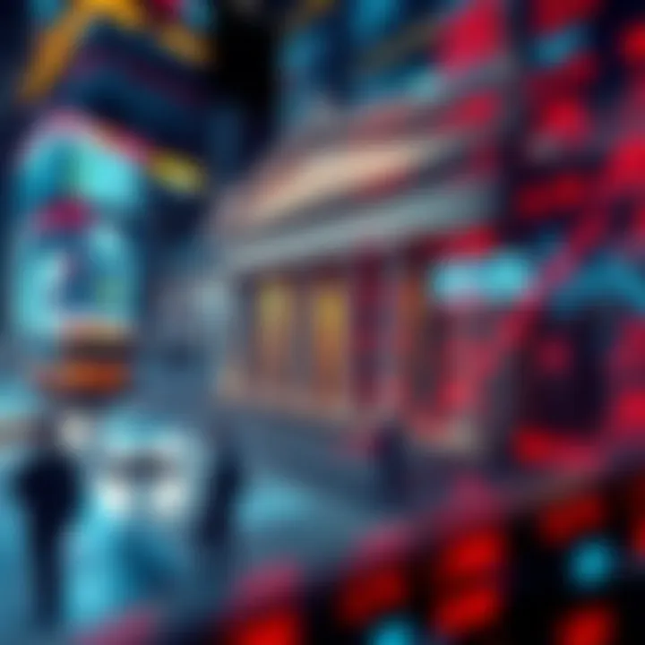 Visual representation of central bank decisions affecting forex market trends