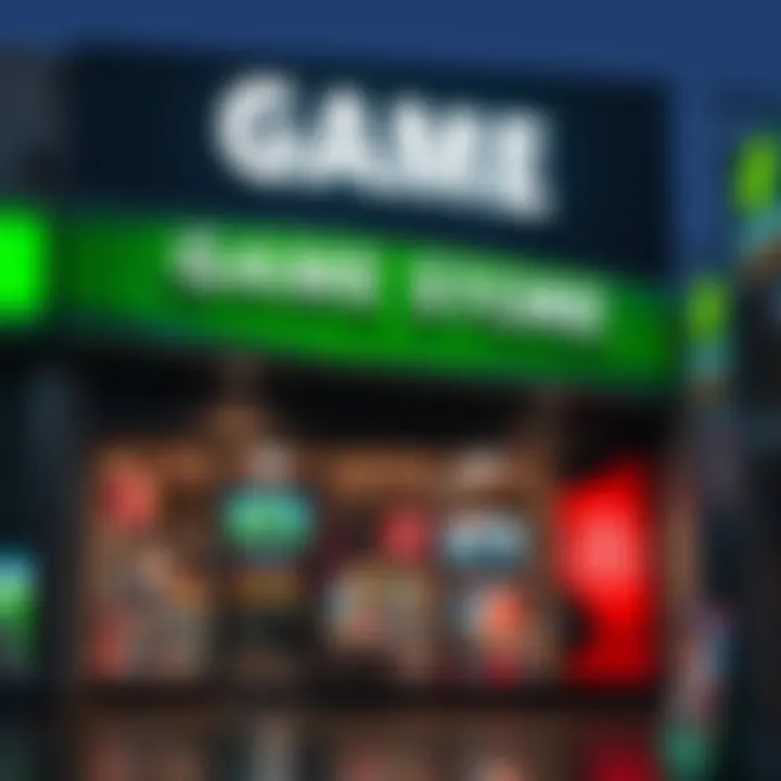 Exterior view of a game store in Port Elizabeth with clear signage and welcoming entrance