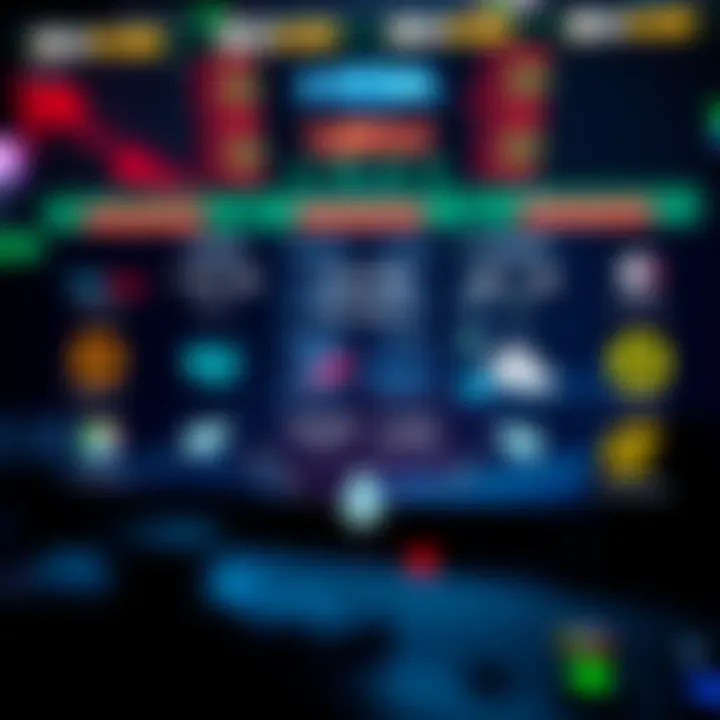 Illustration of various gaming platforms with trading arrows indicating exchange