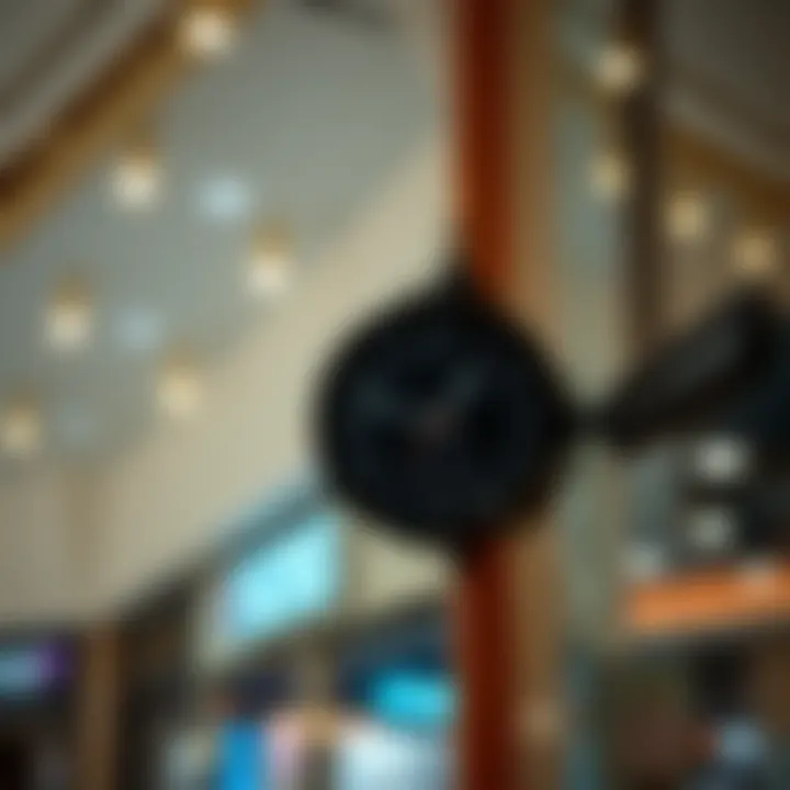 Clock showing typical trading hours for a shopping center