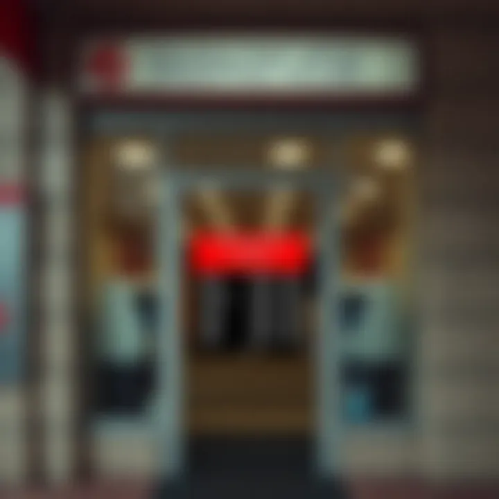 Front entrance of the Highveld Post Office showing its operational hours displayed on the door