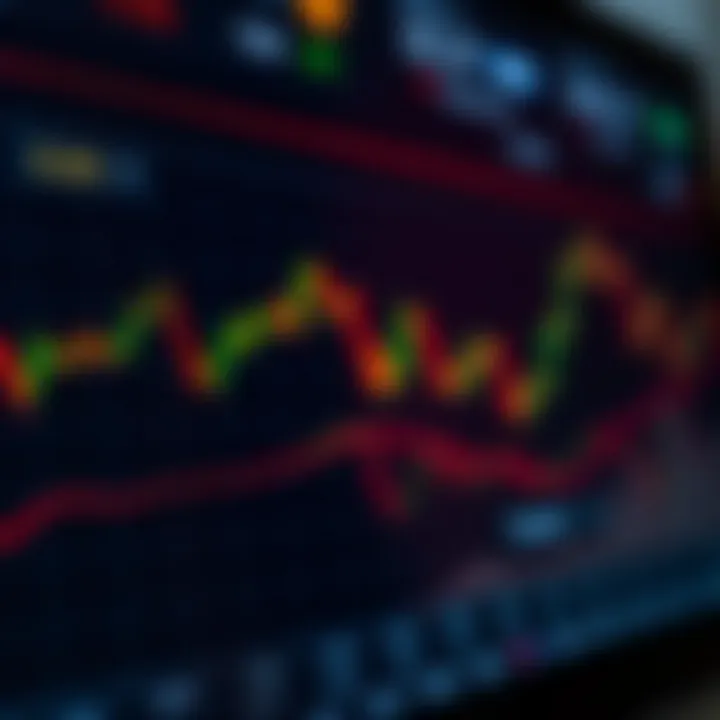 Currency Pair Movements on Forex Trading Platform Graph showing currency pairs fluctuating on an online forex trading platform