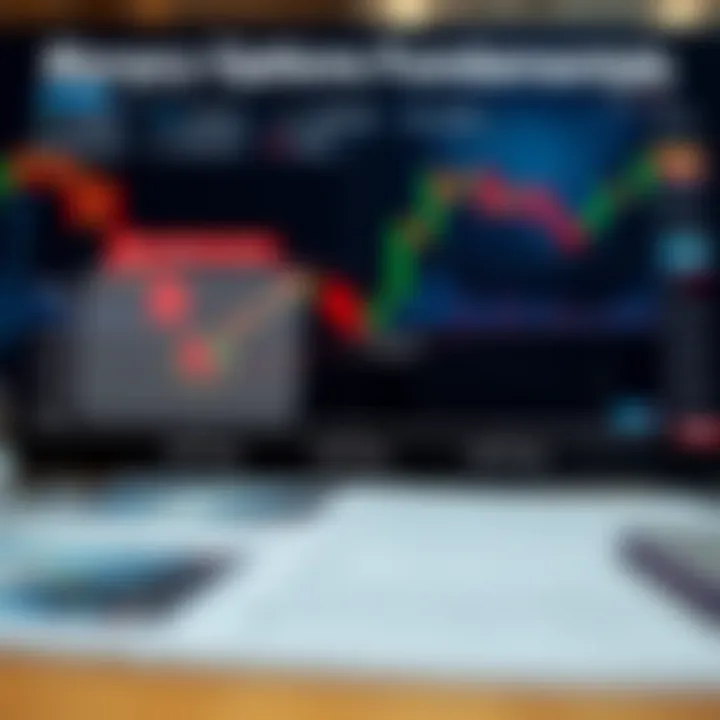 Diagram illustrating the basic mechanics of binary options trading with clear indicators of potential outcomes