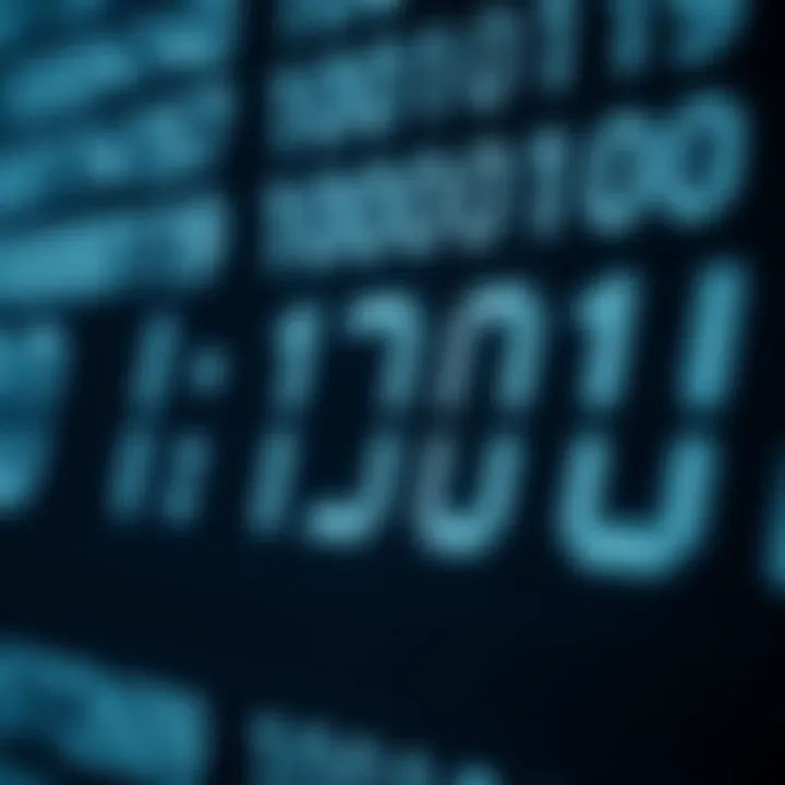 Visual example showing binary subtraction with clear binary digits and subtraction marks