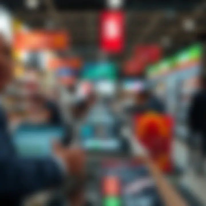 Visual representation of digital transaction flow in South African retail using binary principles