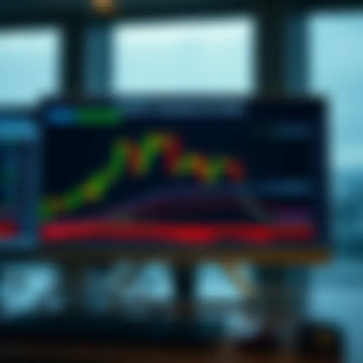 Chart displaying various forex trading patterns including head and shoulders and double top formations