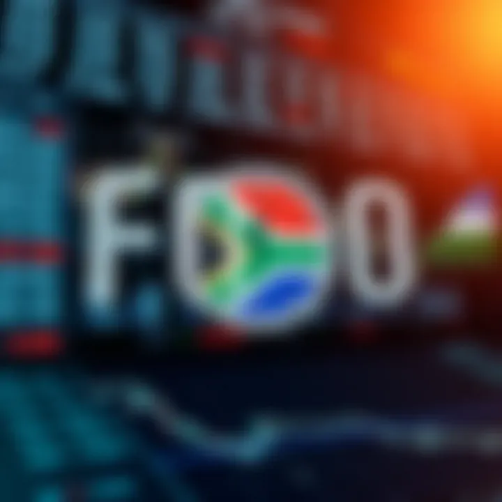 Global forex trading sessions highlighting major markets with South African time zone overlay