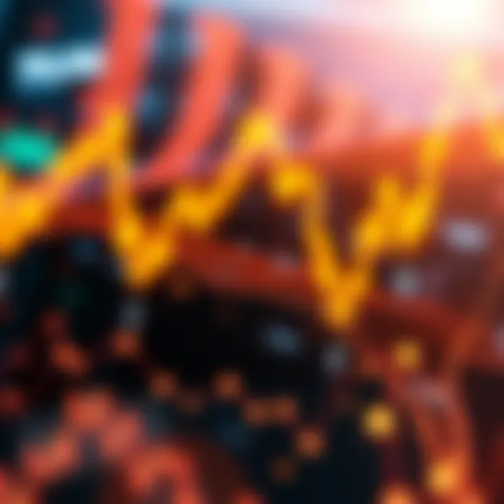 Abstract representation of digital data flow symbolizing forex market signals