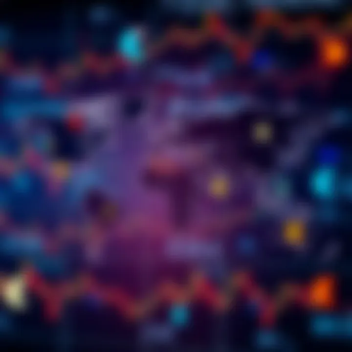 Global foreign exchange market with currency symbols and world map overlay