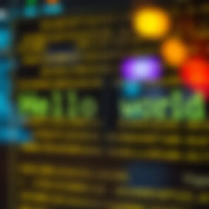 ASCII Encoding for Text Conversion Illustration of ASCII encoding chart highlighting characters used in Hello World text