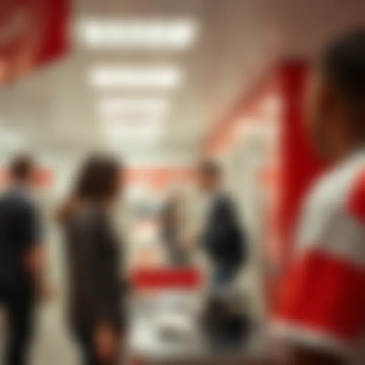 Customer Service Area at Wilro Park Post Office Customer service counter inside Wilro Park Post Office with postal staff assisting a visitor