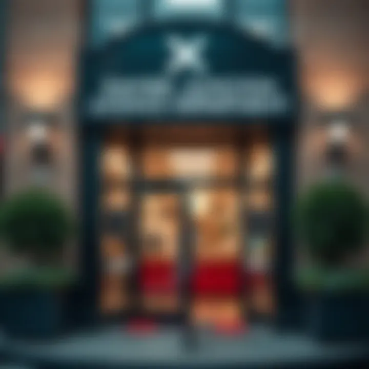 Front entrance of Xavier Junction Licence Department with clear signage