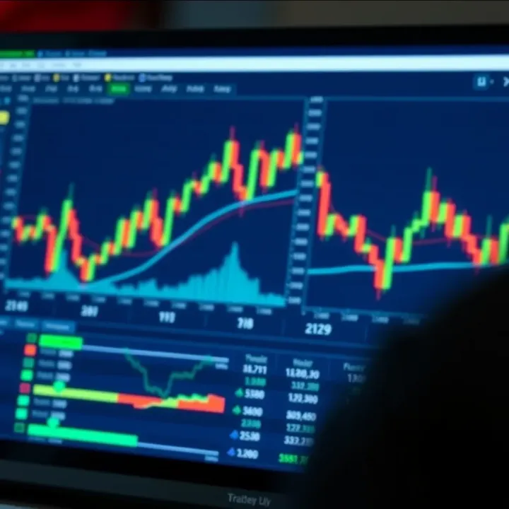 Screenshot of a forex trading platform interface showing currency charts and trading options