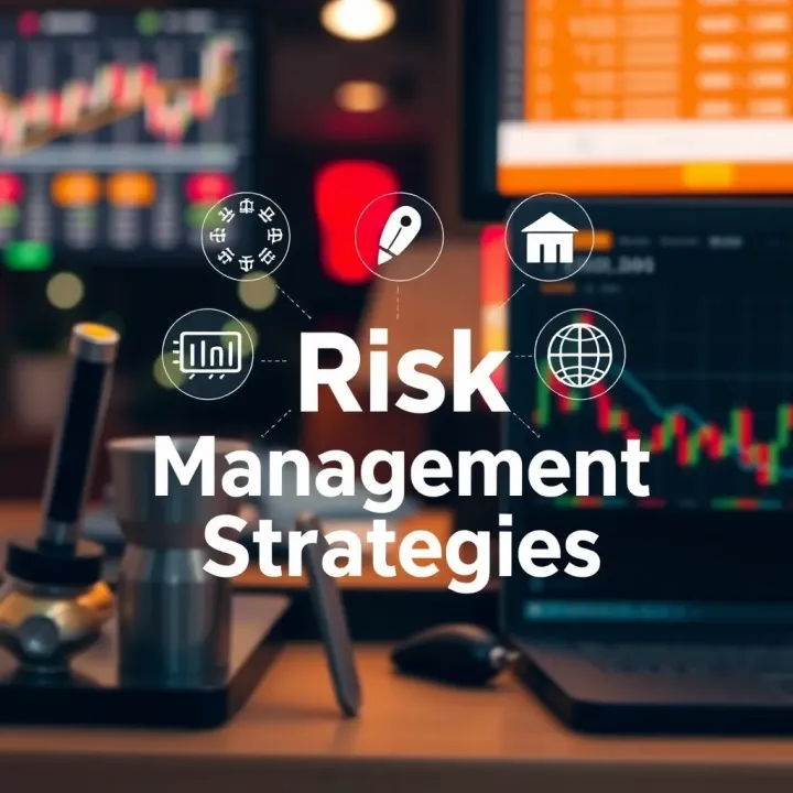 Forex Risk Management Strategies Risk management concepts illustrated with forex trading tools and strategy icons
