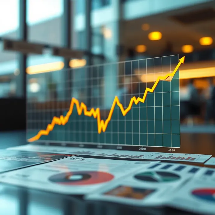 Graph showing fluctuating exchange rates impacting South African business revenues