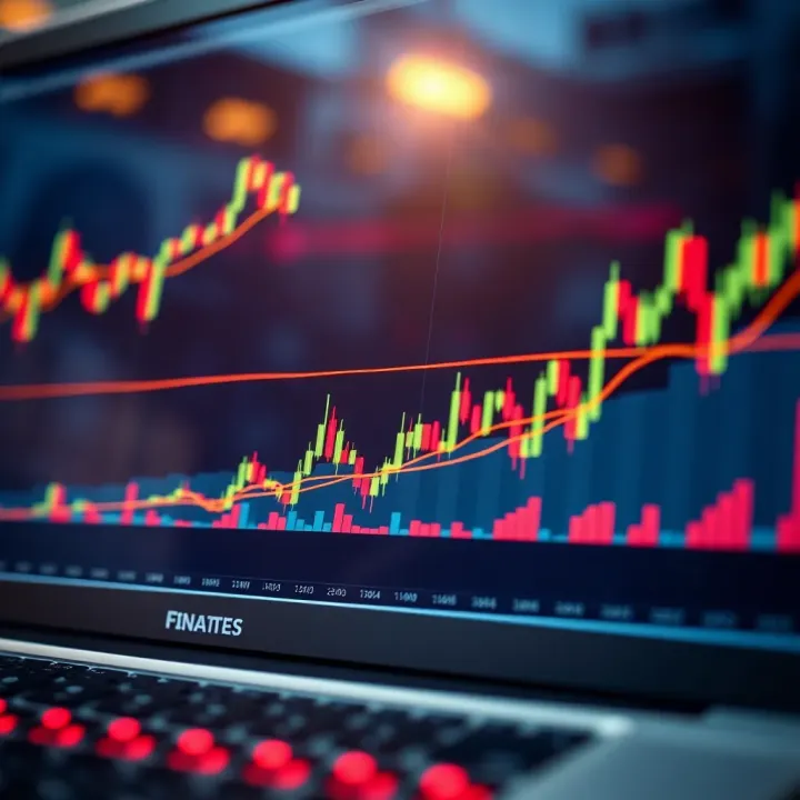 Technical Analysis Tools in Forex Trading Graph depicting currency price movements with technical indicators overlay