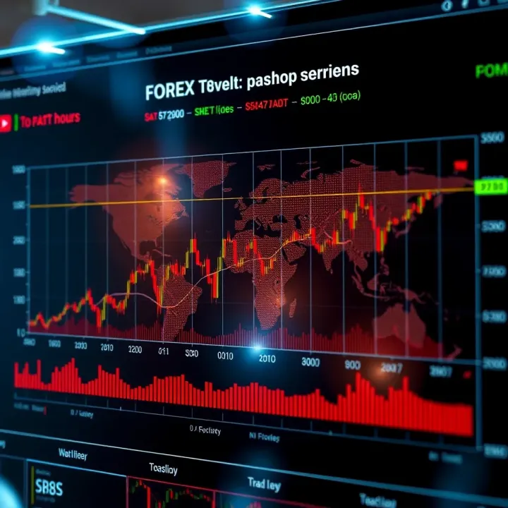 Forex Market Session Overlaps and Trading Opportunities in South Africa Graph showing overlap between global forex market sessions and optimal trading periods for South African traders