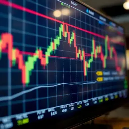 Currency Price Movements in Forex Market Chart showing currency price fluctuations in the forex market