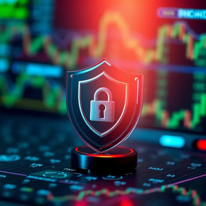 Key Security Elements for Safe Forex Trading Platforms Security shield icon symbolizing data protection in forex trading platforms