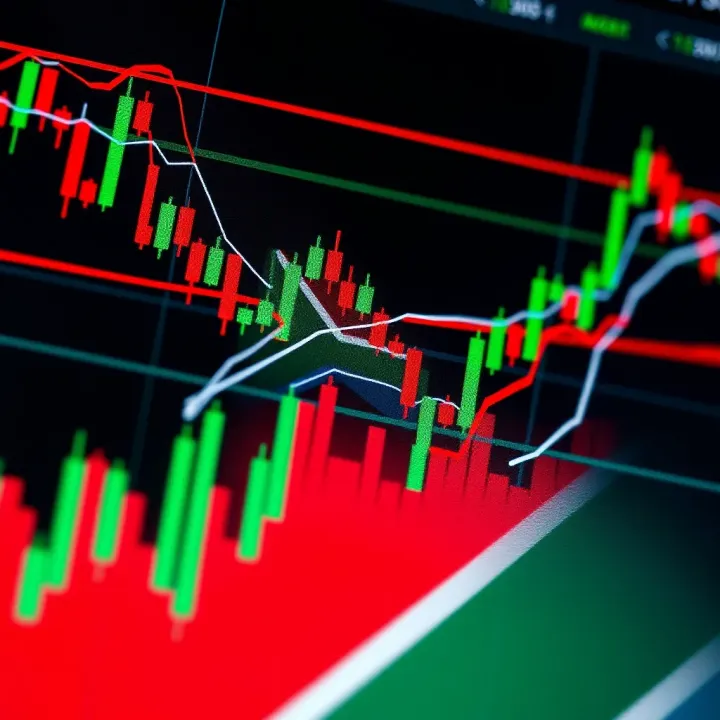Forex Trading Charts with South African Flag Graph showing forex trading charts with South African flag overlay
