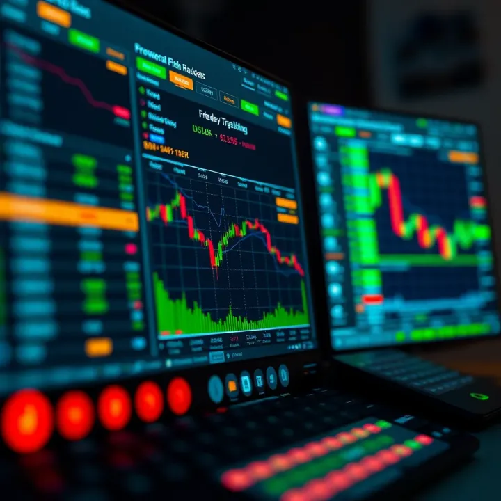 Selecting Brokers and Managing Risks in South African Forex Trading Visual representation of forex trading platforms showing broker options and risk management tools