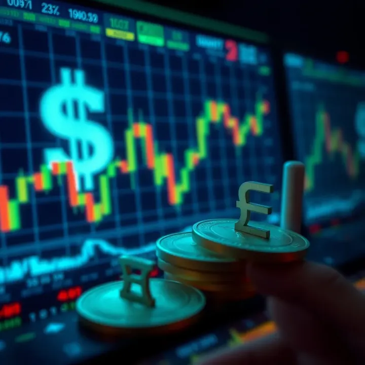 Collection of diverse forex trading wallpapers showcasing currency symbols and market trends designed to inspire traders