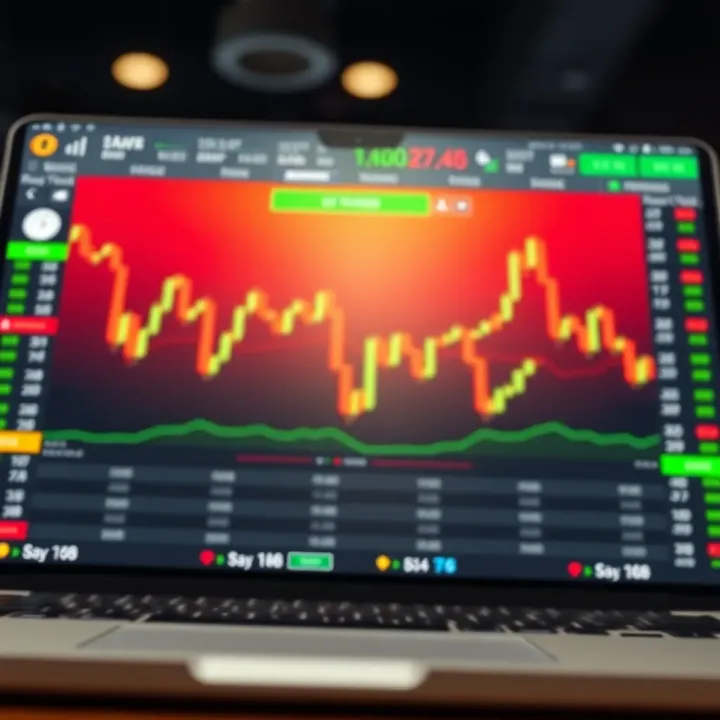 Secure digital trading platform interface showing verified binary options
