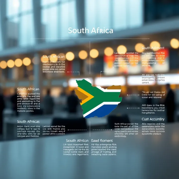 Diagram showing impact of South African economic conditions and regulations on enterprise risk management careers