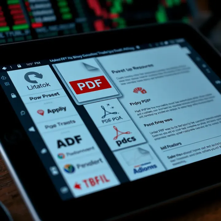 Collection of downloadable PDF resources arranged neatly on a digital device screen for easy access