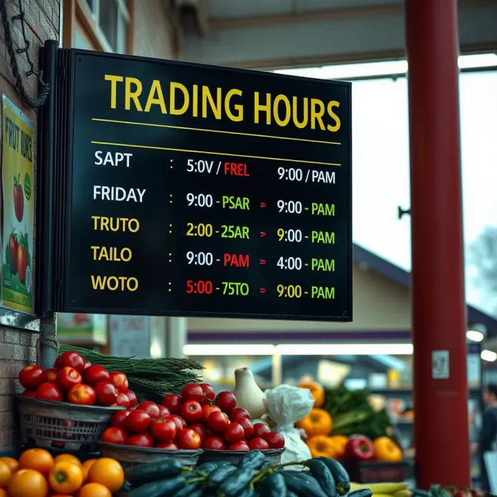 Fruit and Vegetable Market Hours in Knysna Fruit and Vegetable Market Hours in Knysna