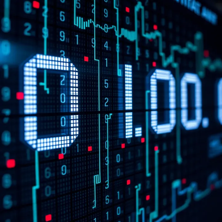 Visual breakdown of binary digits representing digital signals