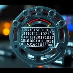Binary Subtraction Demonstrating Borrowing Mechanism Diagram illustrating binary subtraction with borrowing between two binary numbers