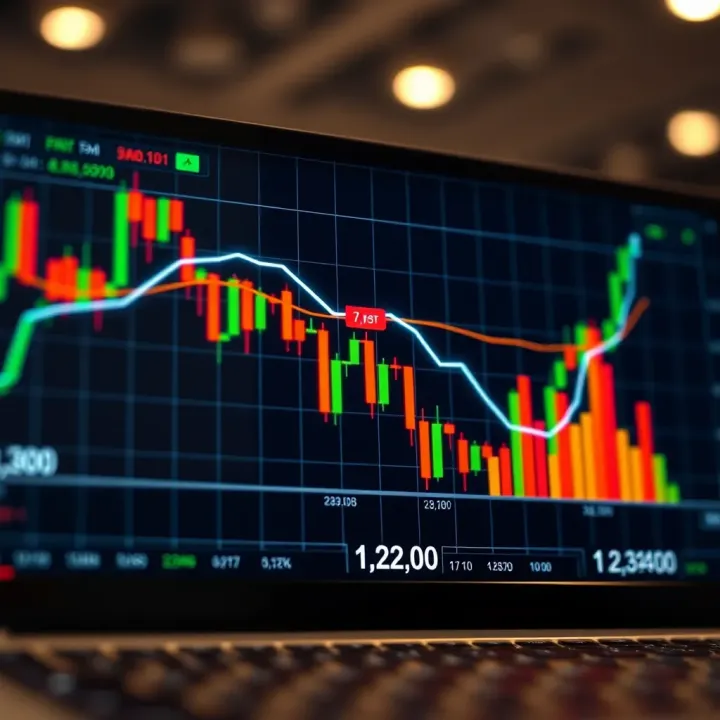 Forex Trading Market Dynamics and Trend Analysis Graph showing upward and downward trends representing forex trading dynamics