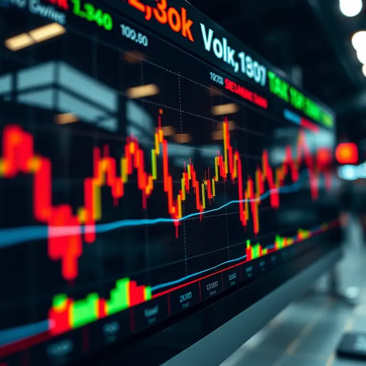 Chart showing increased market activity during overlapping forex sessions